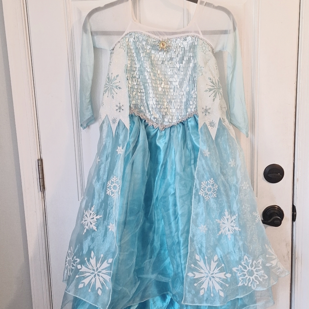 Disney Store Elsa Dress Frozen Youth Sz 7/8